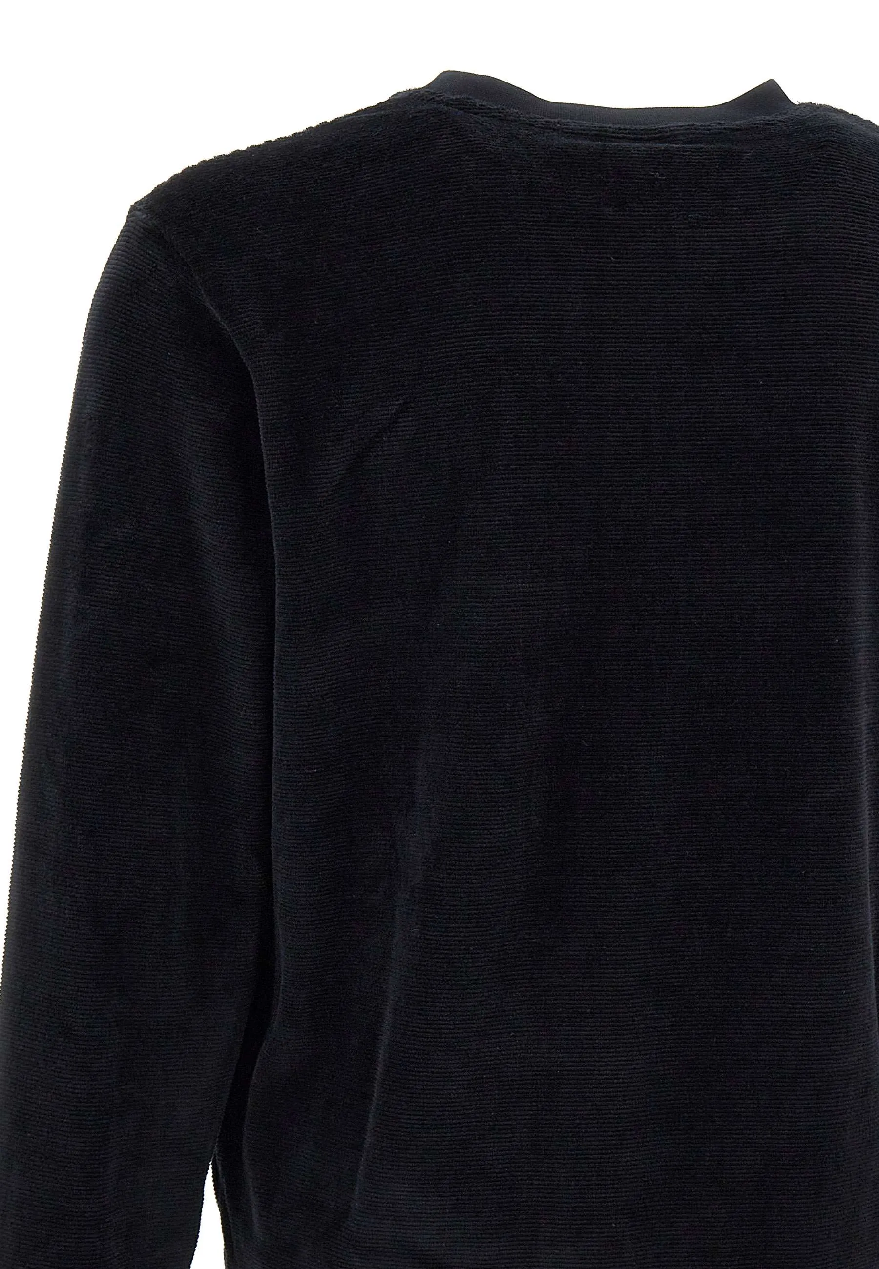 Ultra-Soft Black Chenille Sweatshirt