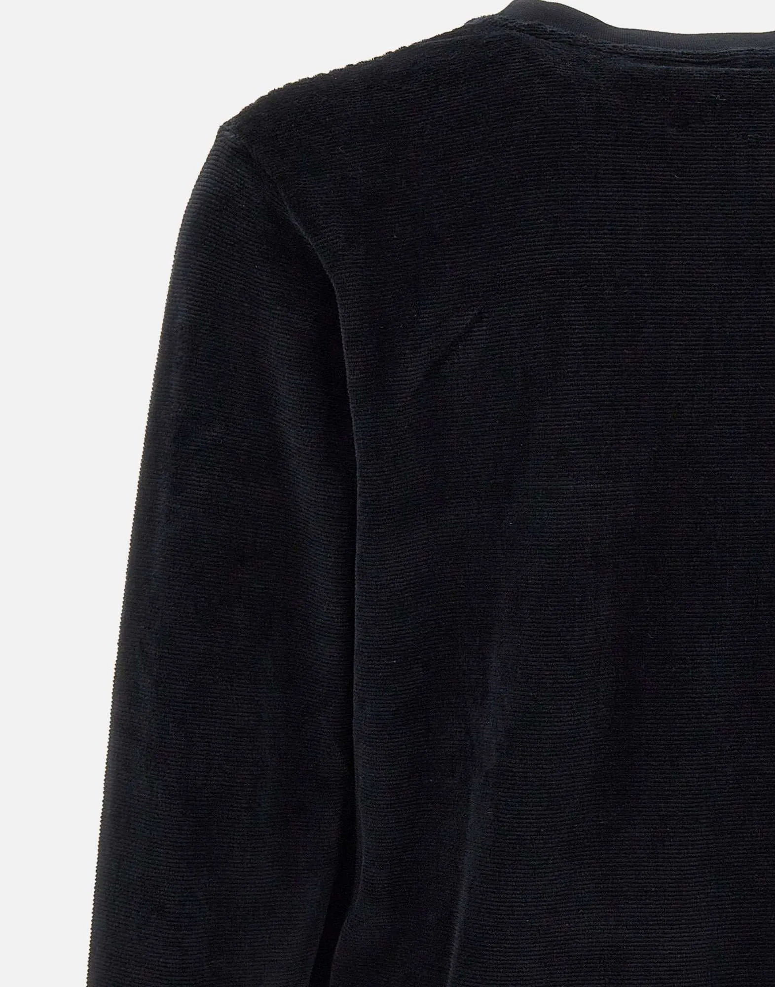 Ultra-Soft Black Chenille Sweatshirt