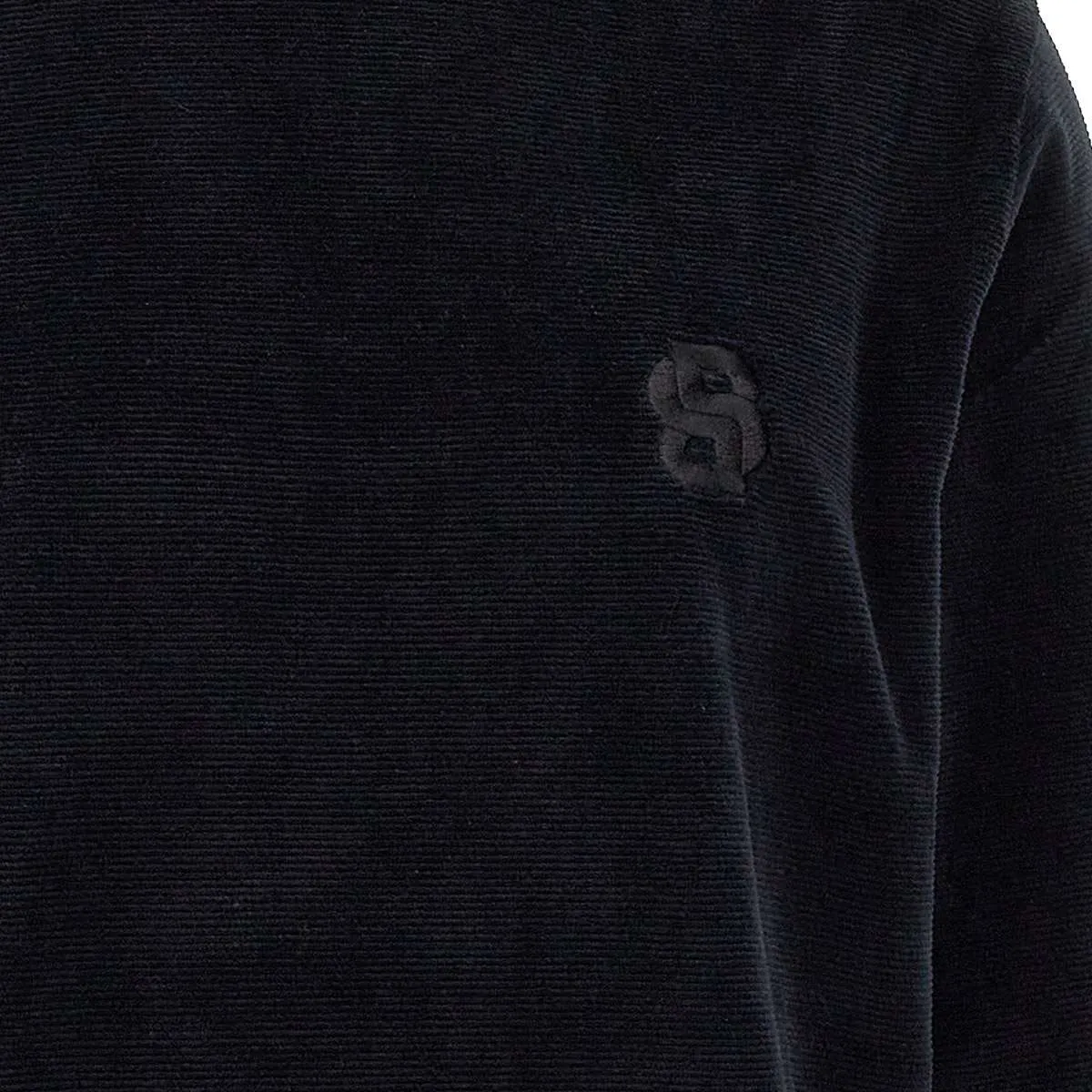 Ultra-Soft Black Chenille Sweatshirt