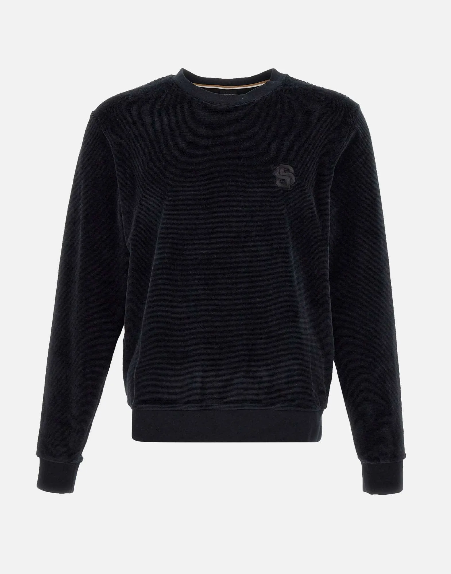 Ultra-Soft Black Chenille Sweatshirt