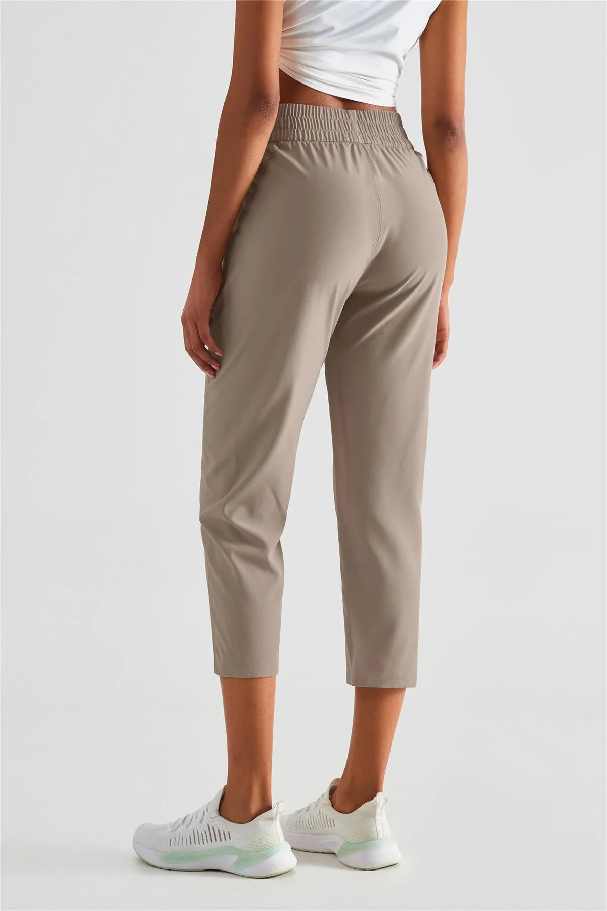 UPF 50  Tapered Crop Pants with Pockets