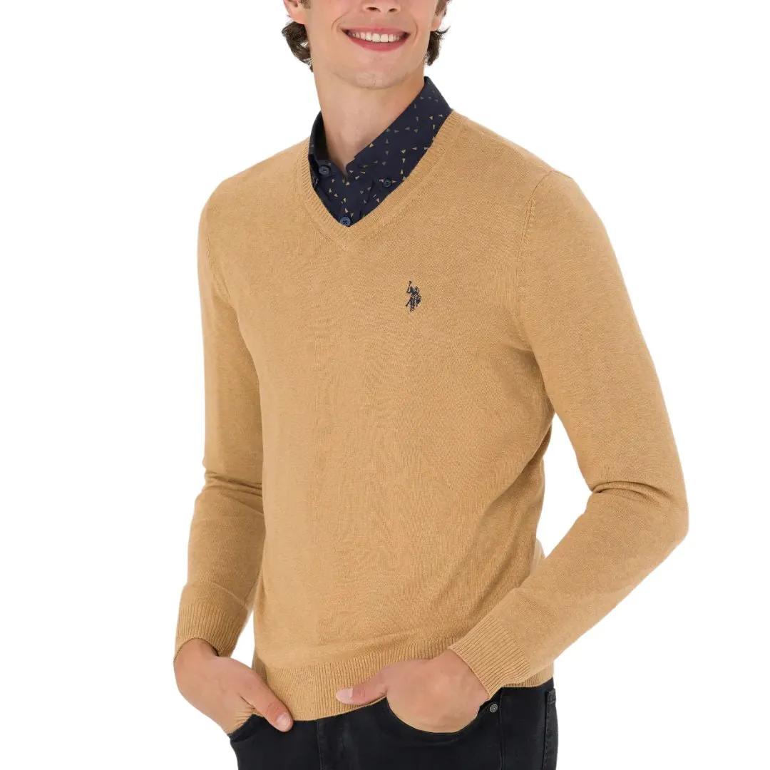 U.S. POLO ASSN. V Neck Knitwear Sweater Men 50275819-VR123