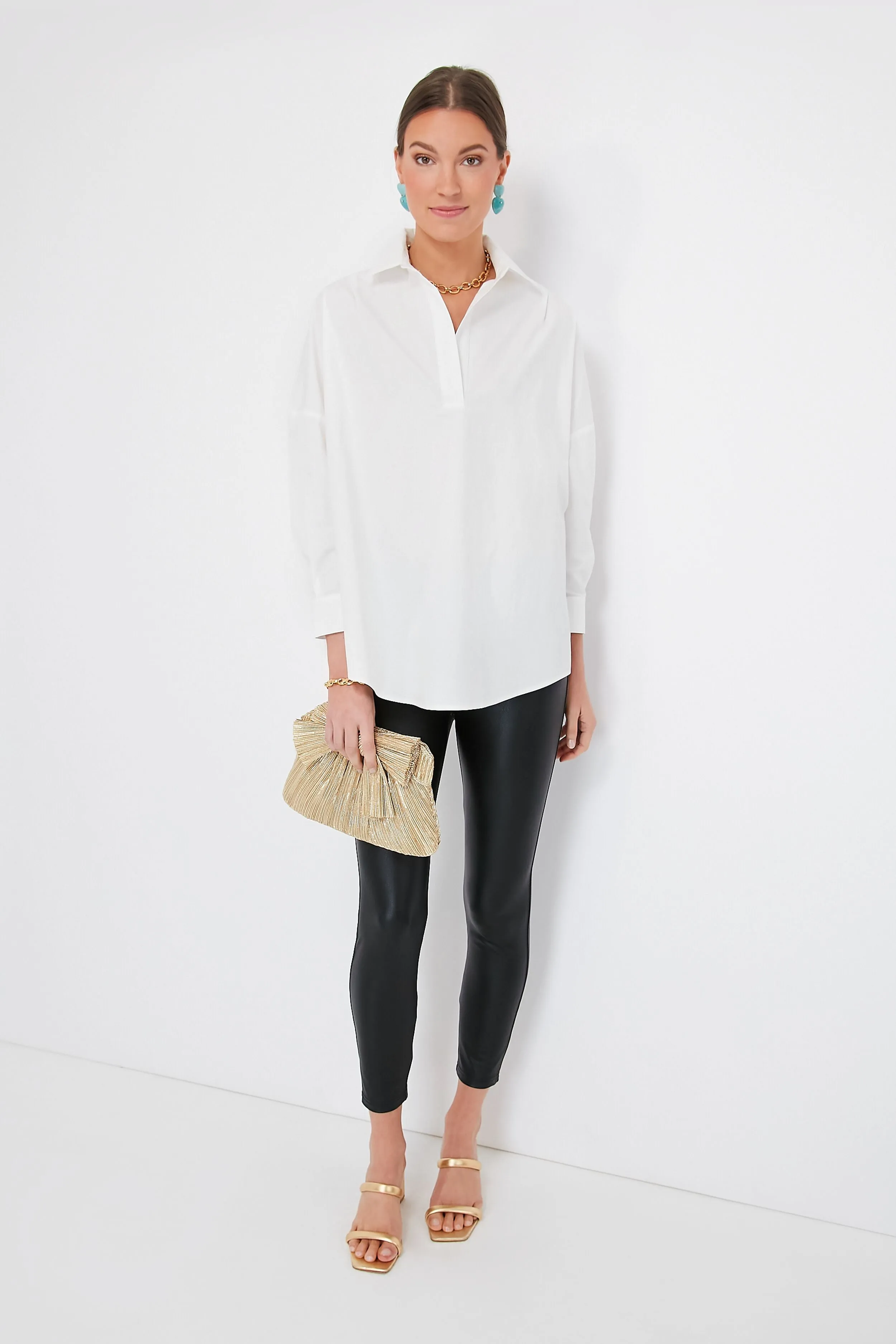 White Loudon Popover Shirt