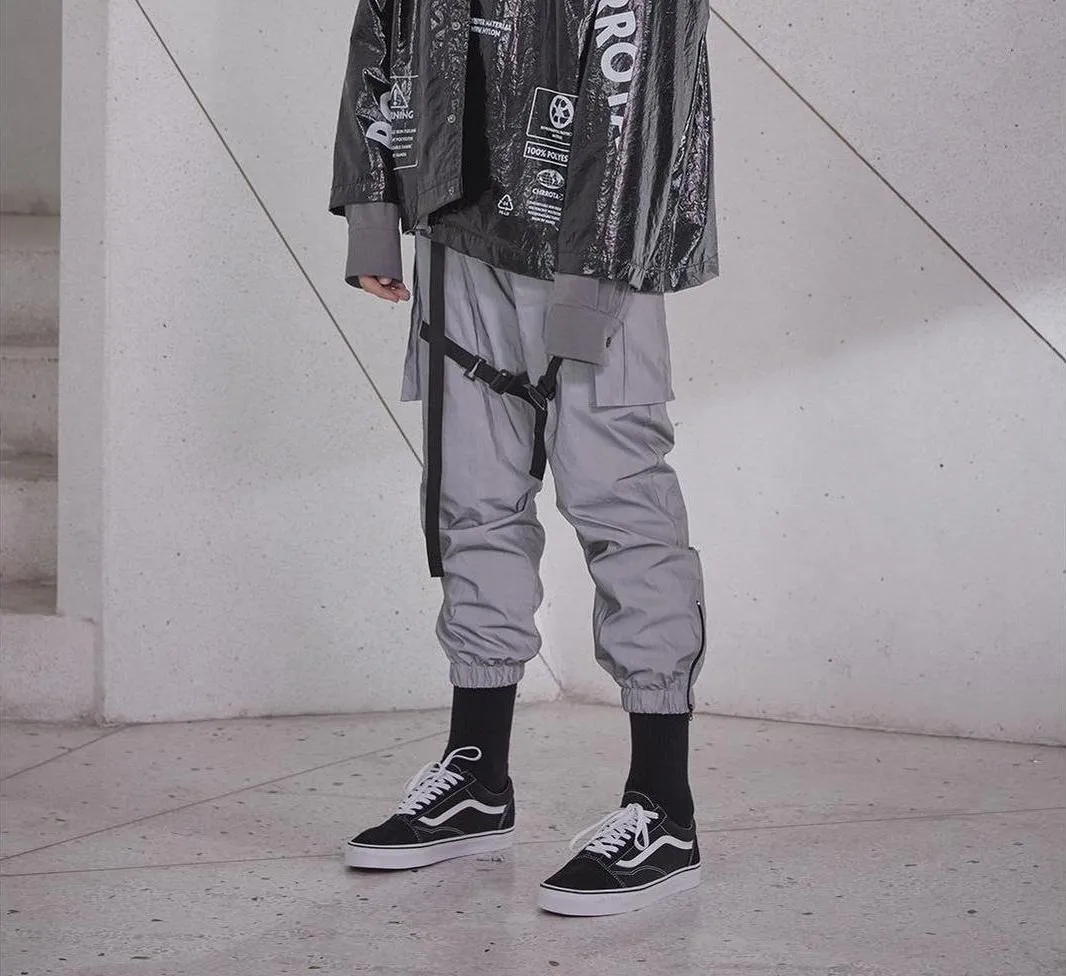 WLS Reflective Techwear Cargo Pants